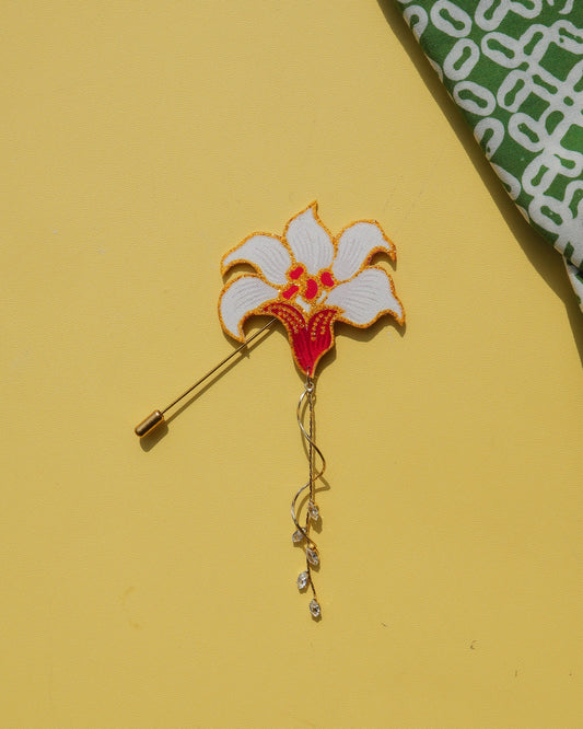Titis Intan Batik Dangling Lapel Pin