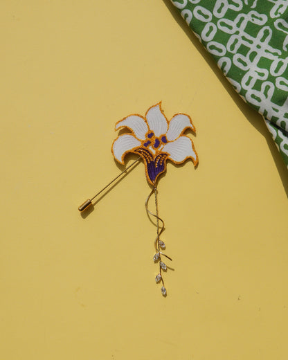 Titis Intan Batik Dangling Lapel Pin