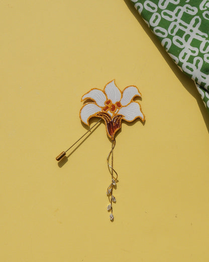 Titis Intan Batik Dangling Lapel Pin