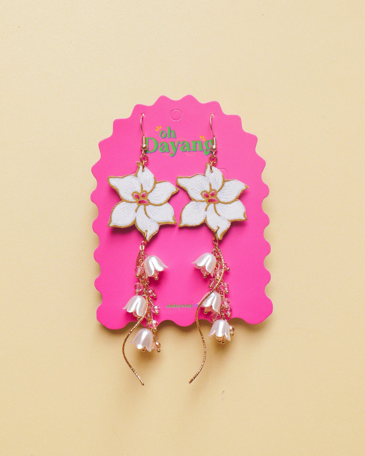Titis Melati Dangle Hook Earrings