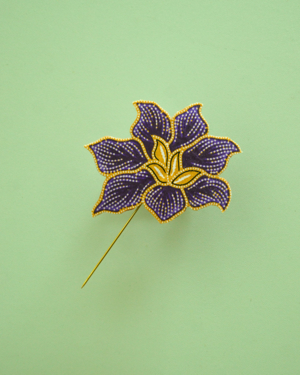 Ungu Manis Batik Lapel Pin