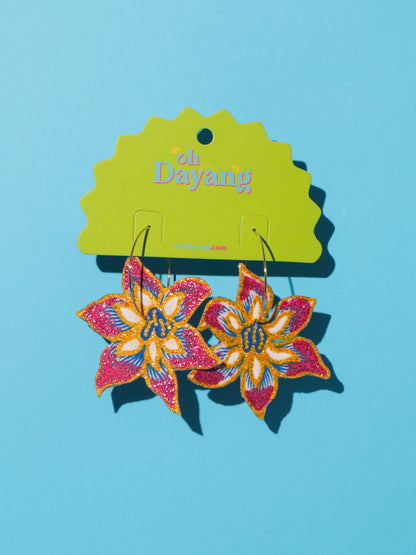 Vienna Bunga Batik Earrings