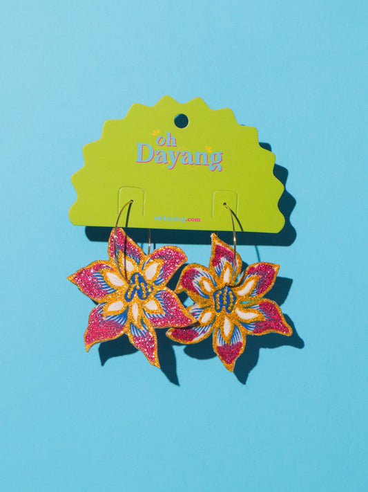 Vienna Bunga Batik Earrings