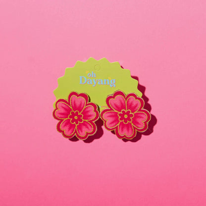 Bubblegum Blooms Stud Earrings