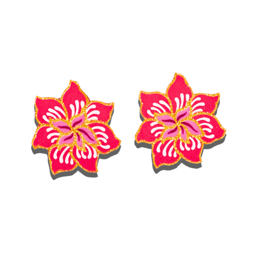 Mekar Jambu Batik Stud Earrings