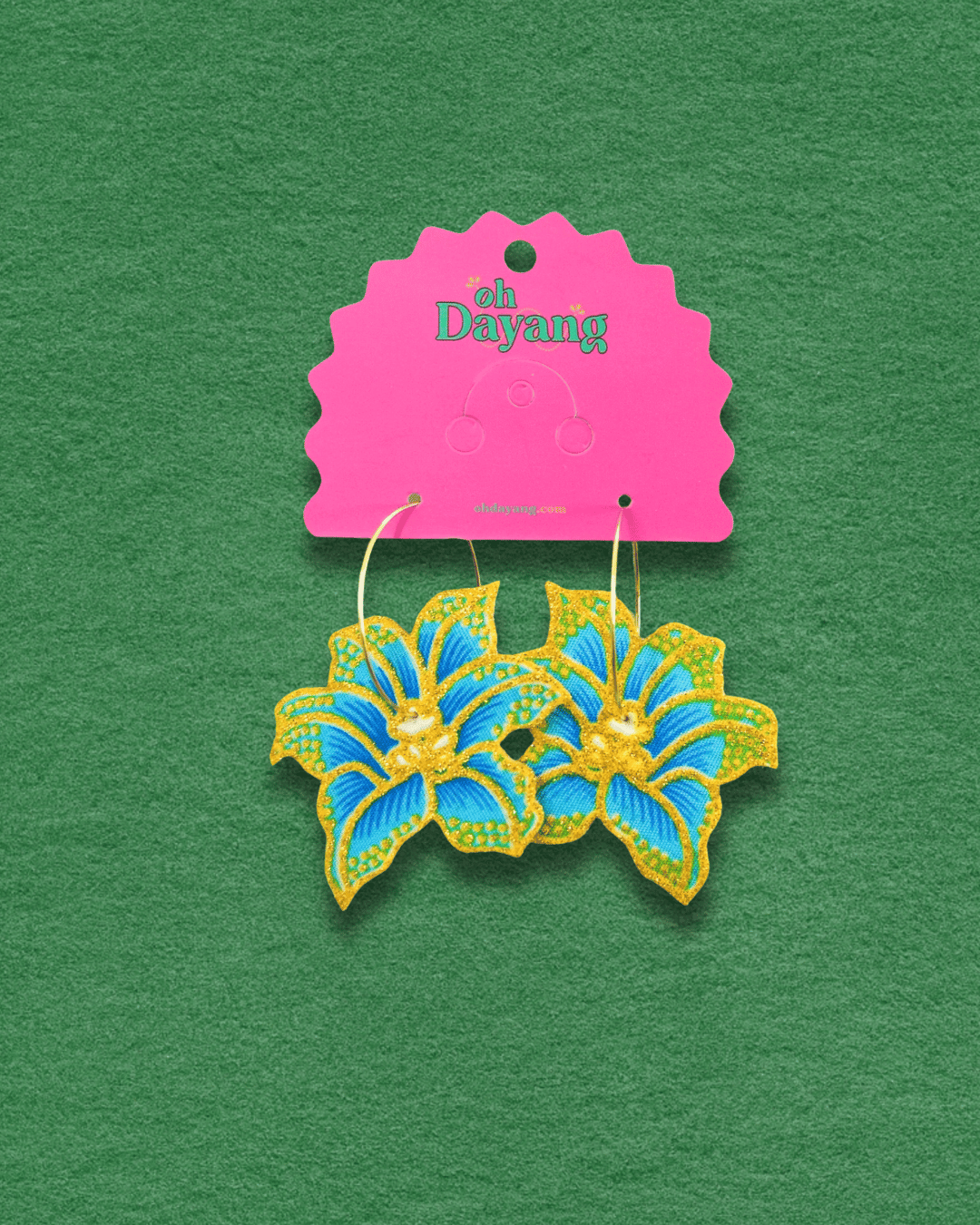 Ella Batik Hoop Earrings