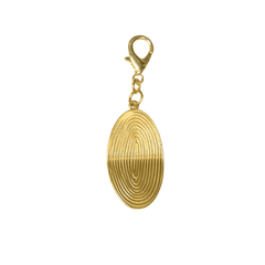 Charm — Gold Oval