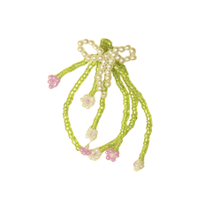 Charm — Green Purple Beads