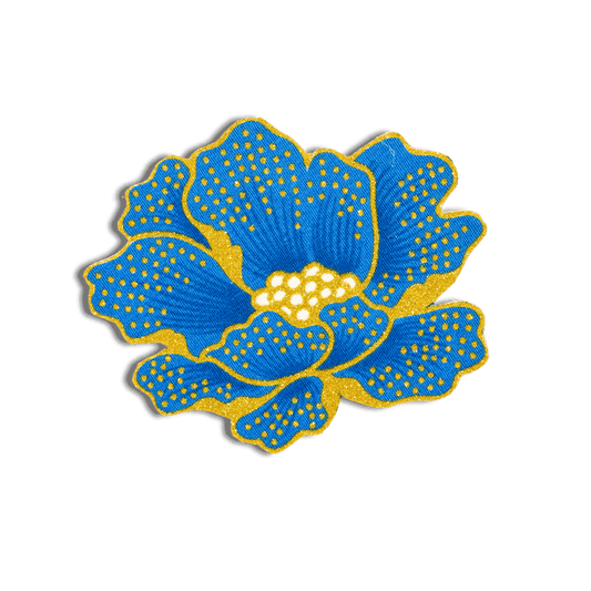 Regal Bloom Batik Hair Clip